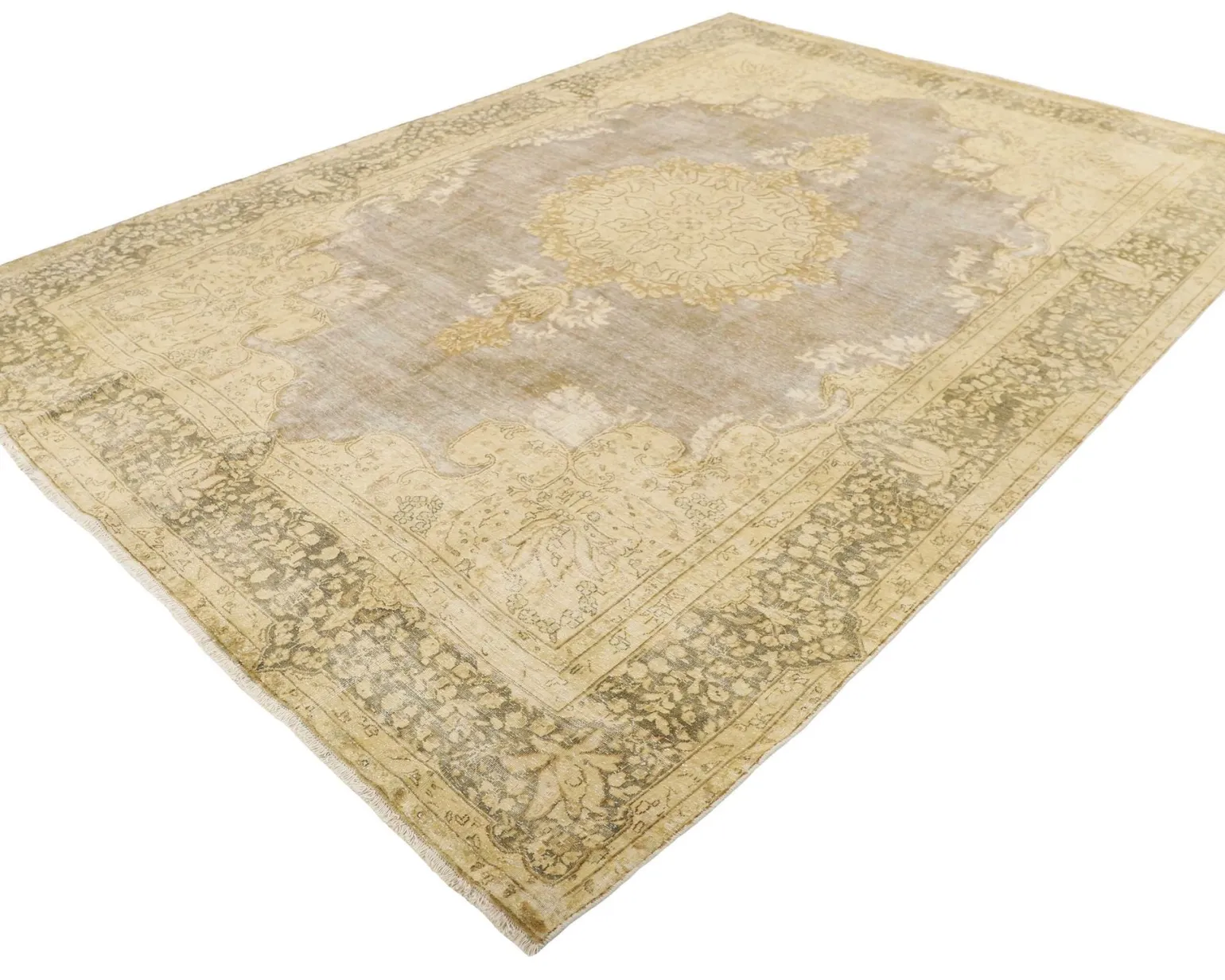 Vintage Kerman orientalisk matta 224 x 319 cm