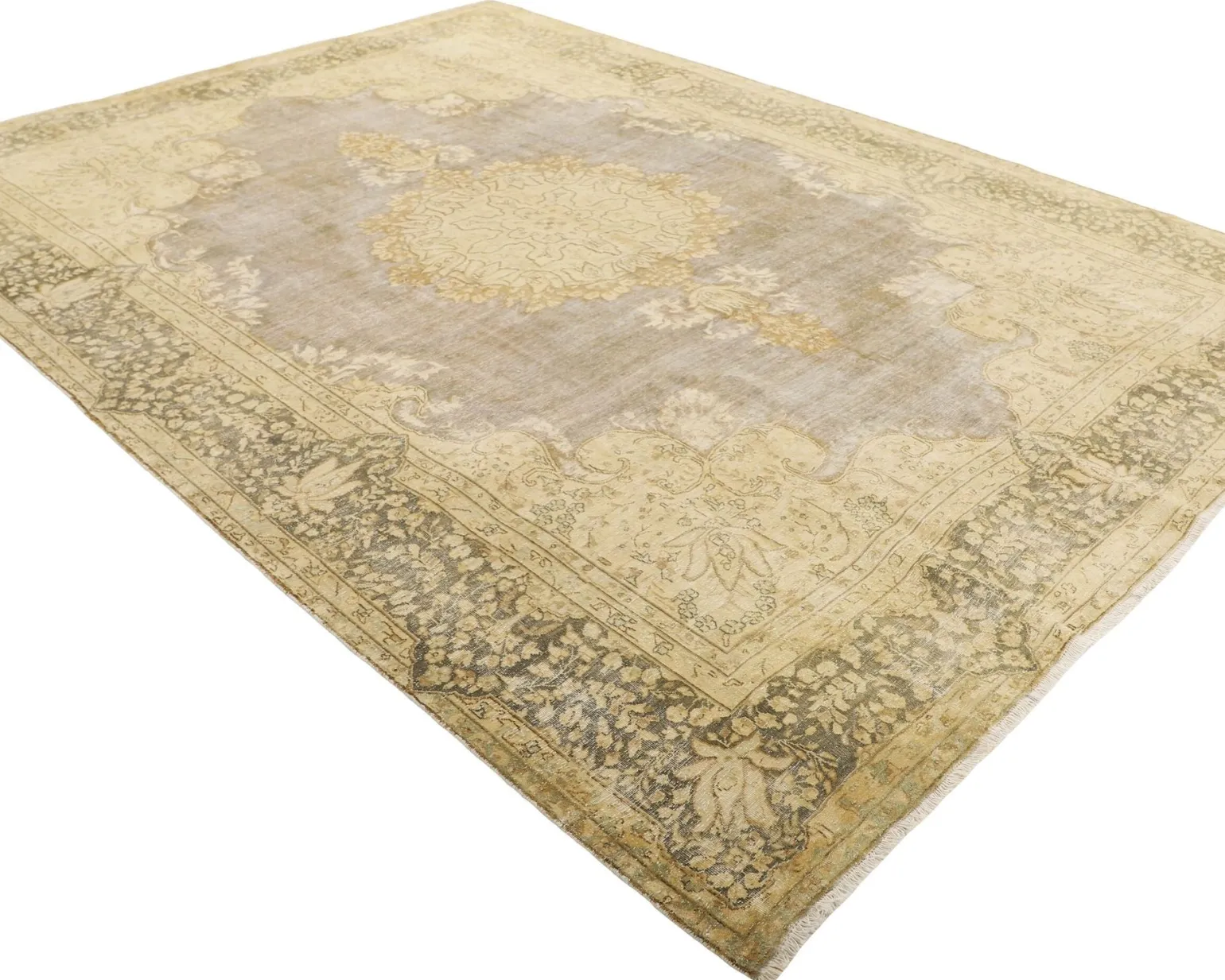 Vintage Kerman orientalisk matta 224 x 319 cm