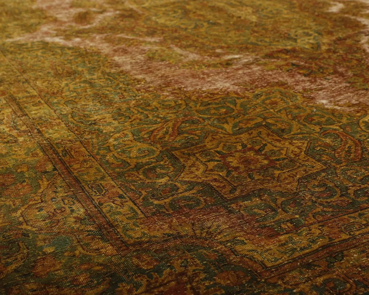 Vintage Kerman orientalisk matta 296 x 409 cm