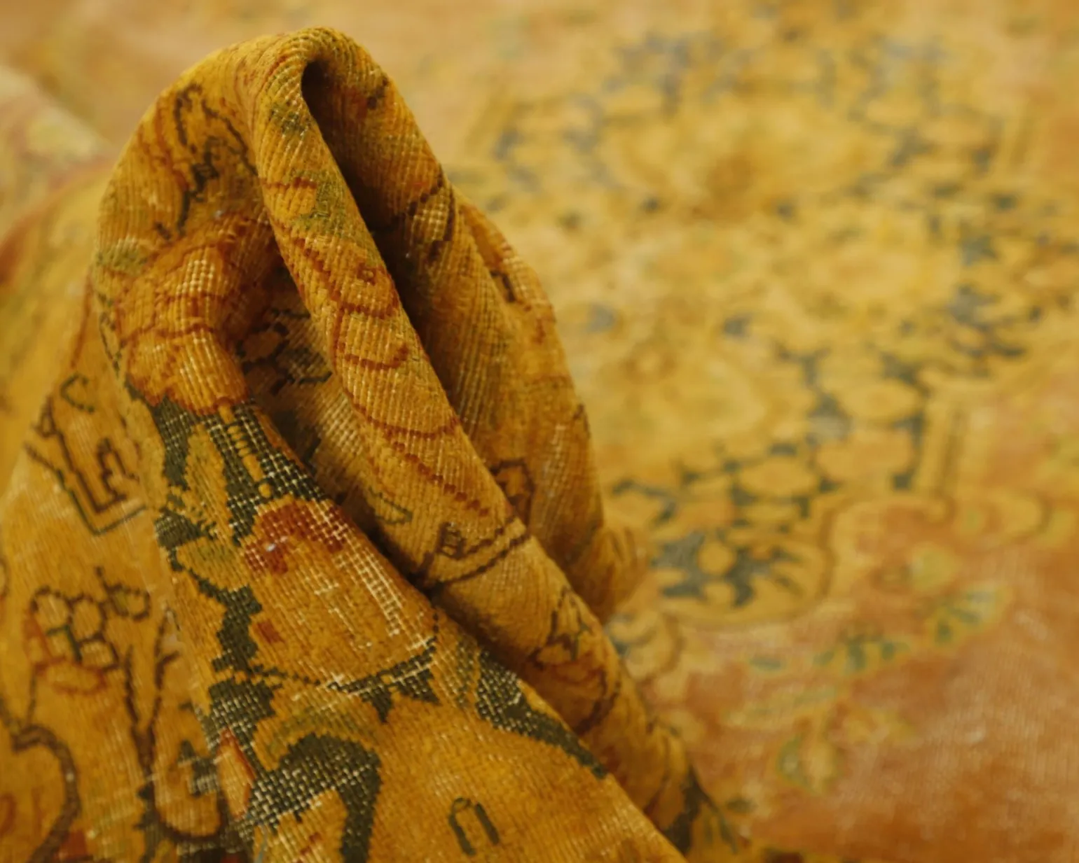 Vintage Kerman orientalisk matta 290 x 398 cm