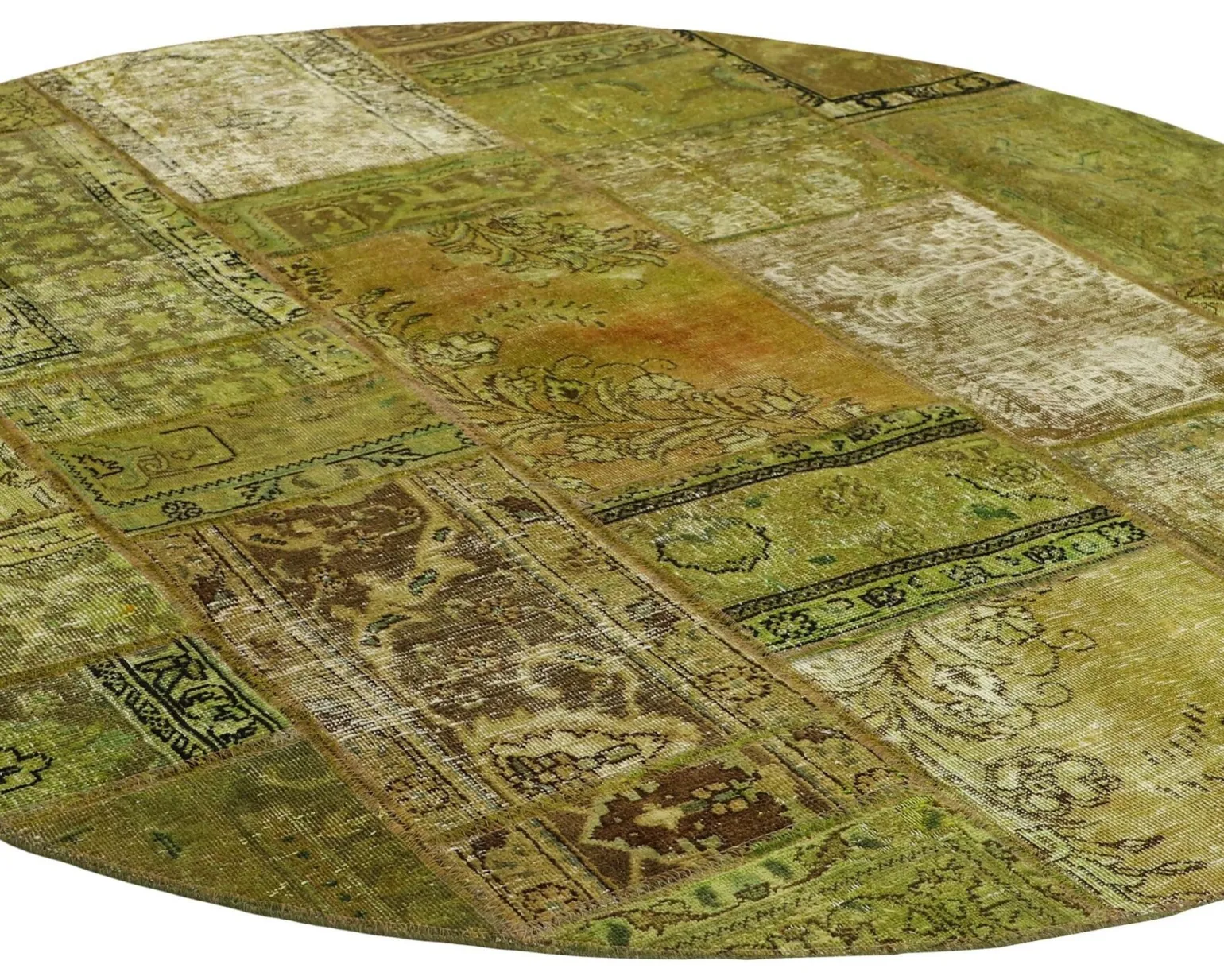 Vintage Patchwork orientalisk matta ø 200 cm