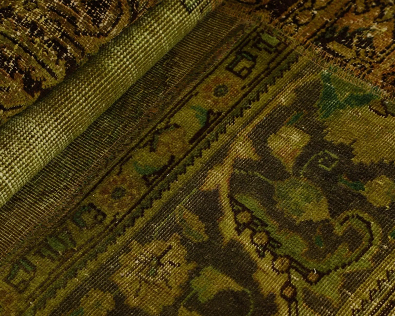 Vintage Patchwork orientalisk matta ø 250 cm