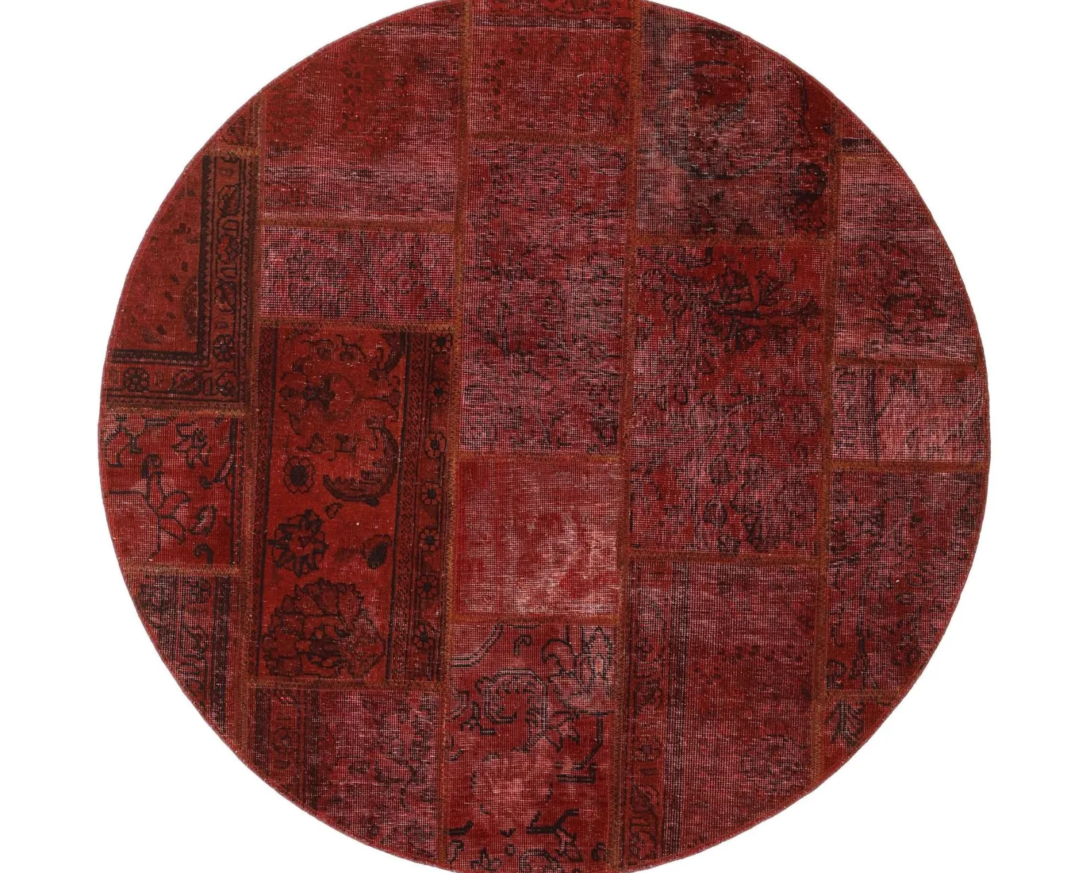 Vintage Patchwork orientalisk matta ø 150 cm