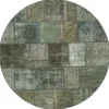 Vintage Patchwork orientalisk matta ø 200 cm
