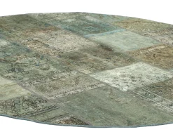 Vintage Patchwork orientalisk matta ø 200 cm