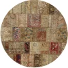 Vintage Patchwork orientalisk matta ø 200 cm