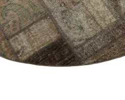 Vintage Patchwork orientalisk matta ø 250 cm