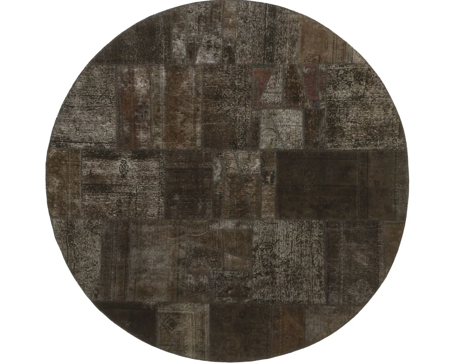 Vintage Patchwork orientalisk matta ø 250 cm