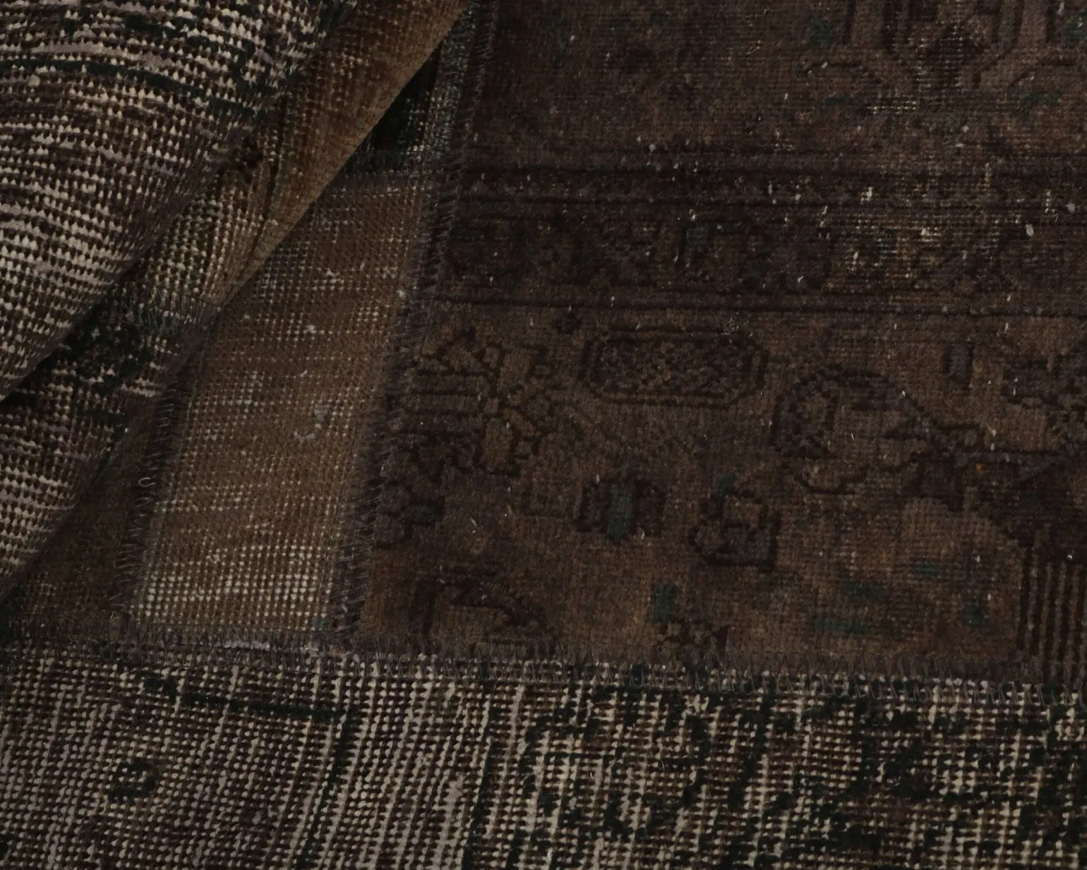 Vintage Patchwork orientalisk matta ø 250 cm