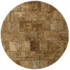 Vintage Patchwork orientalisk matta ø 250 cm