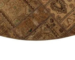 Vintage Patchwork orientalisk matta ø 250 cm