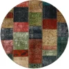 Vintage Patchwork orientalisk matta ø 200 cm