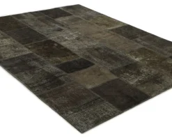 Vintage Patchwork orientalisk matta 204 x 250 cm
