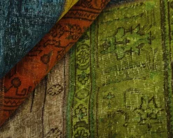 Vintage Patchwork orientalisk matta 202 x 253 cm