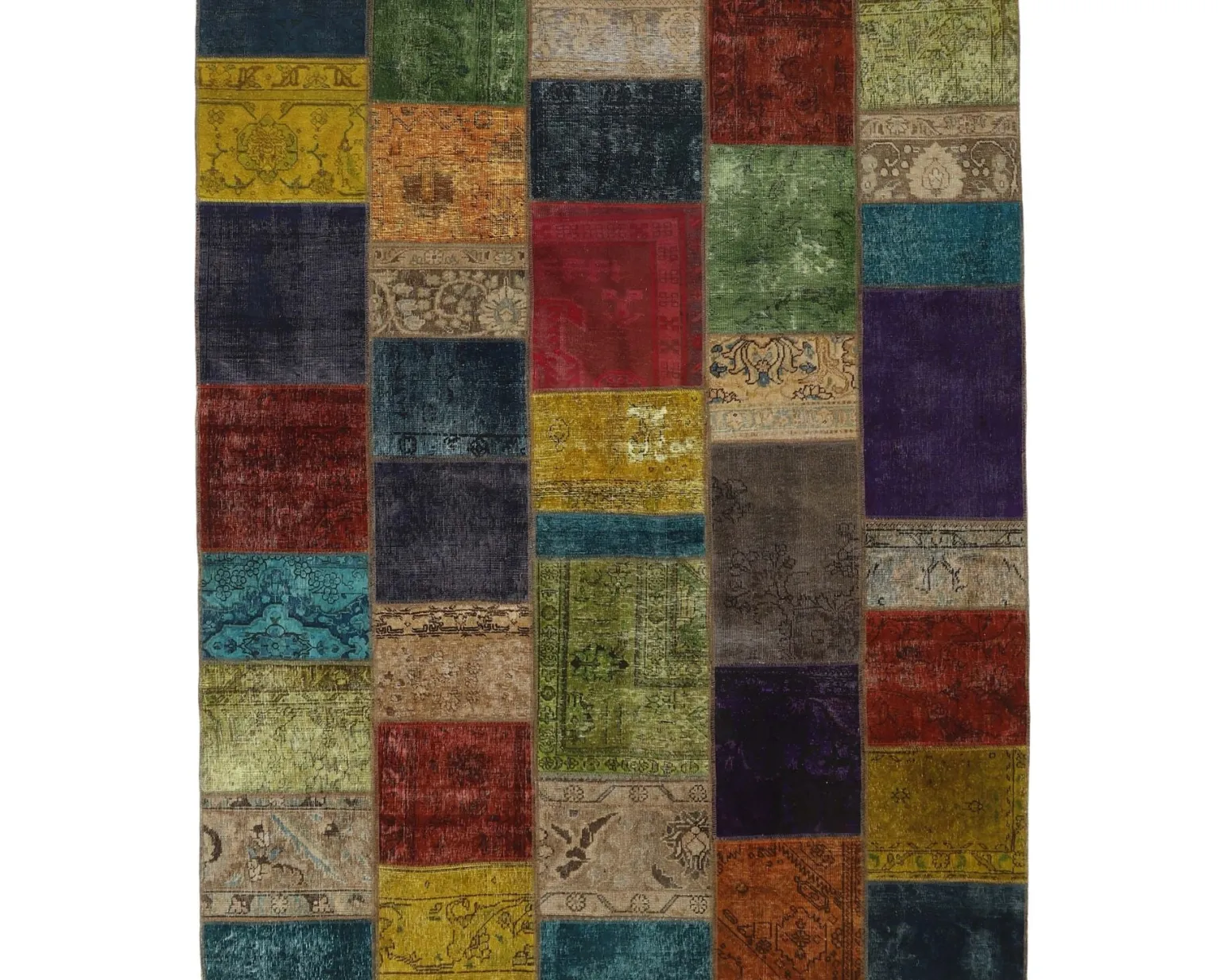 Vintage Patchwork orientalisk matta 208 x 256 cm