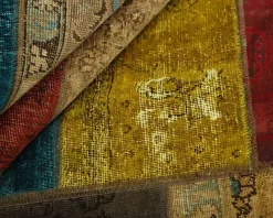 Vintage Patchwork orientalisk matta 208 x 256 cm