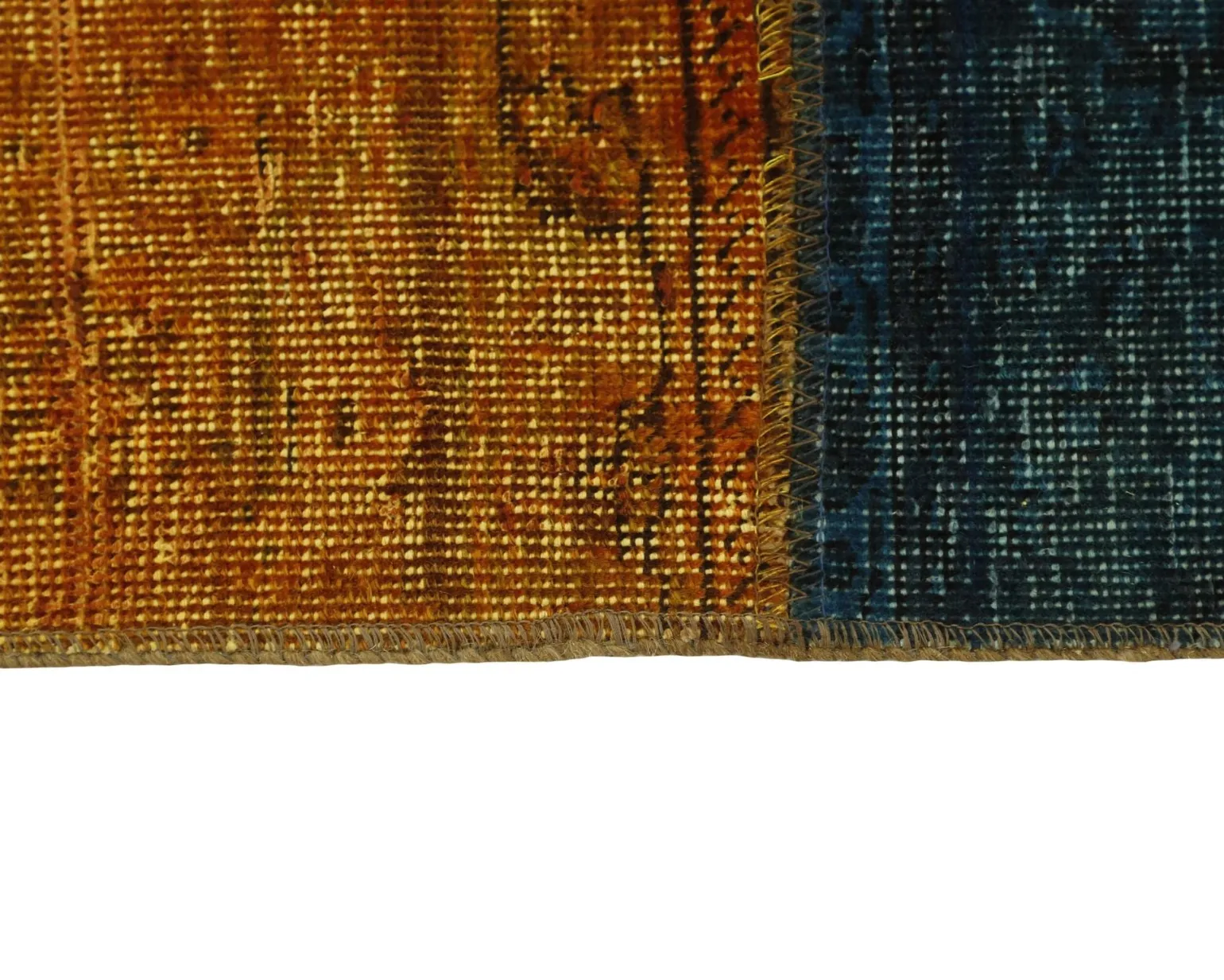 Vintage Patchwork orientalisk matta 203 x 259 cm