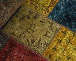 Vintage Patchwork orientalisk matta 76 x 207 cm