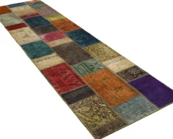 Vintage Patchwork orientalisk matta 84 x 307 cm