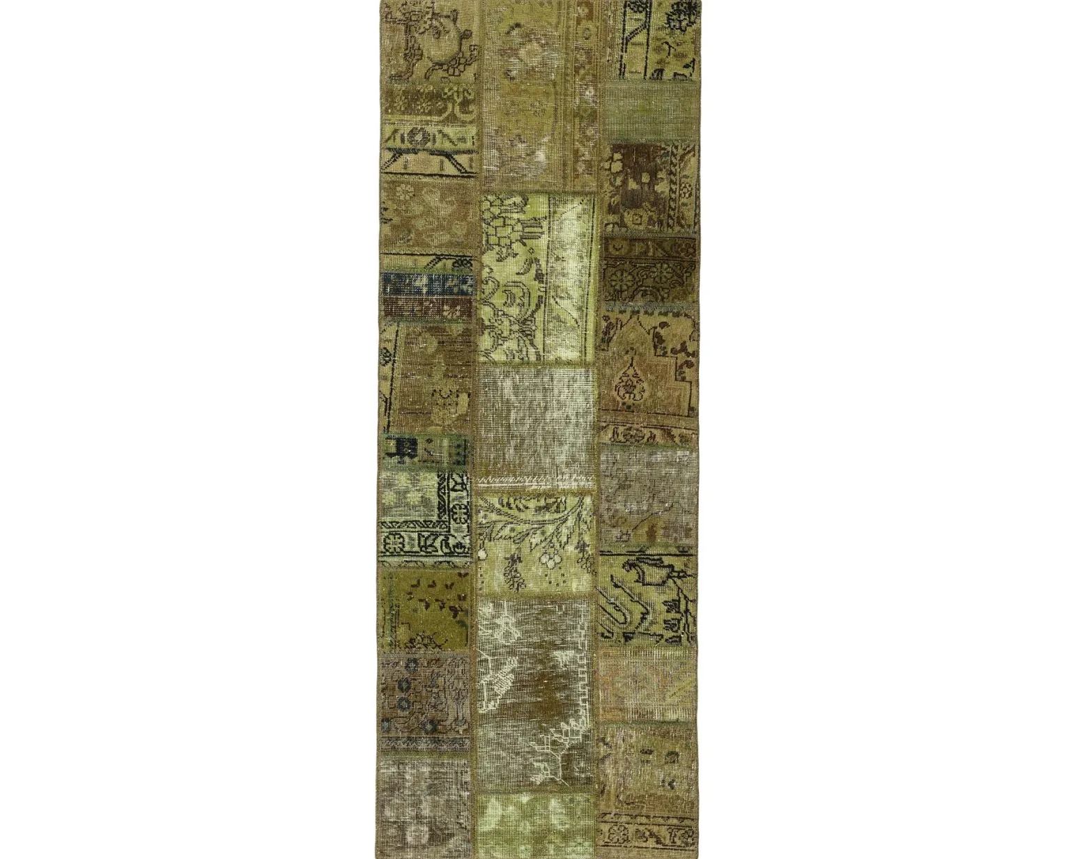 Vintage Patchwork orientalisk matta 75 x 203 cm