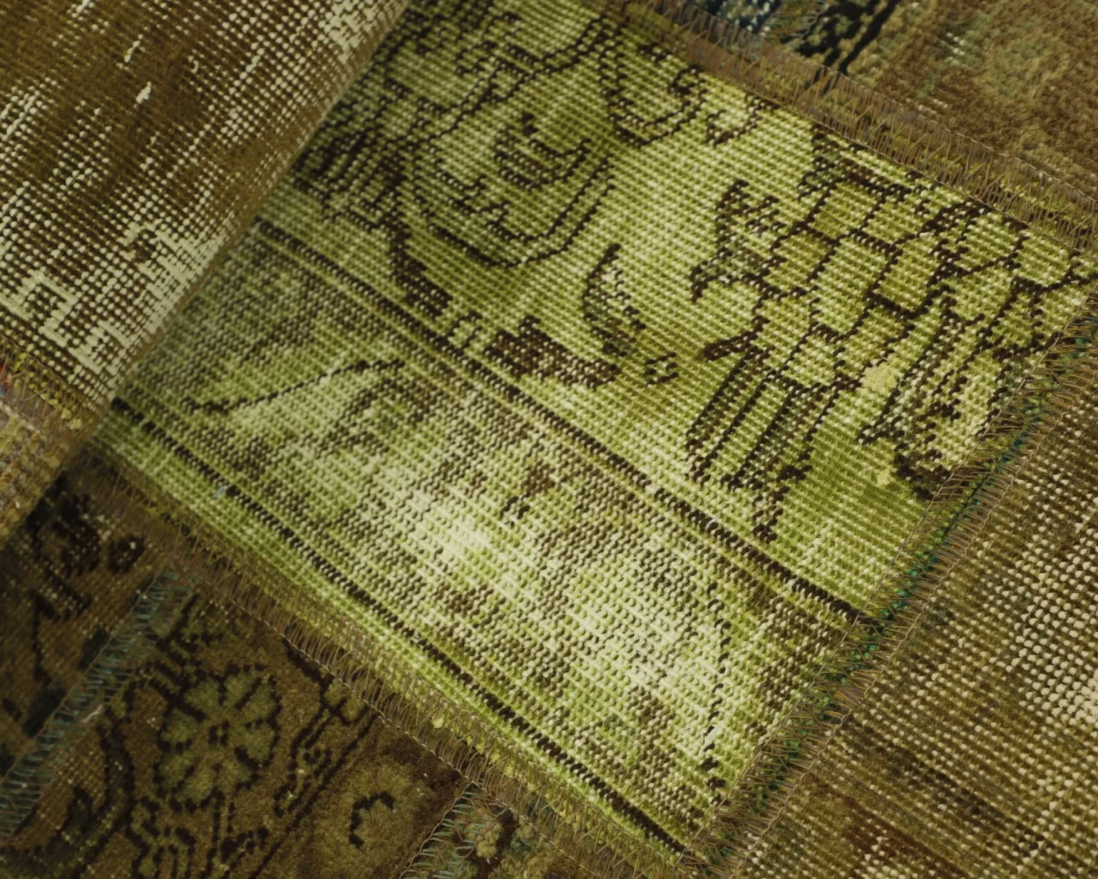 Vintage Patchwork orientalisk matta 75 x 203 cm