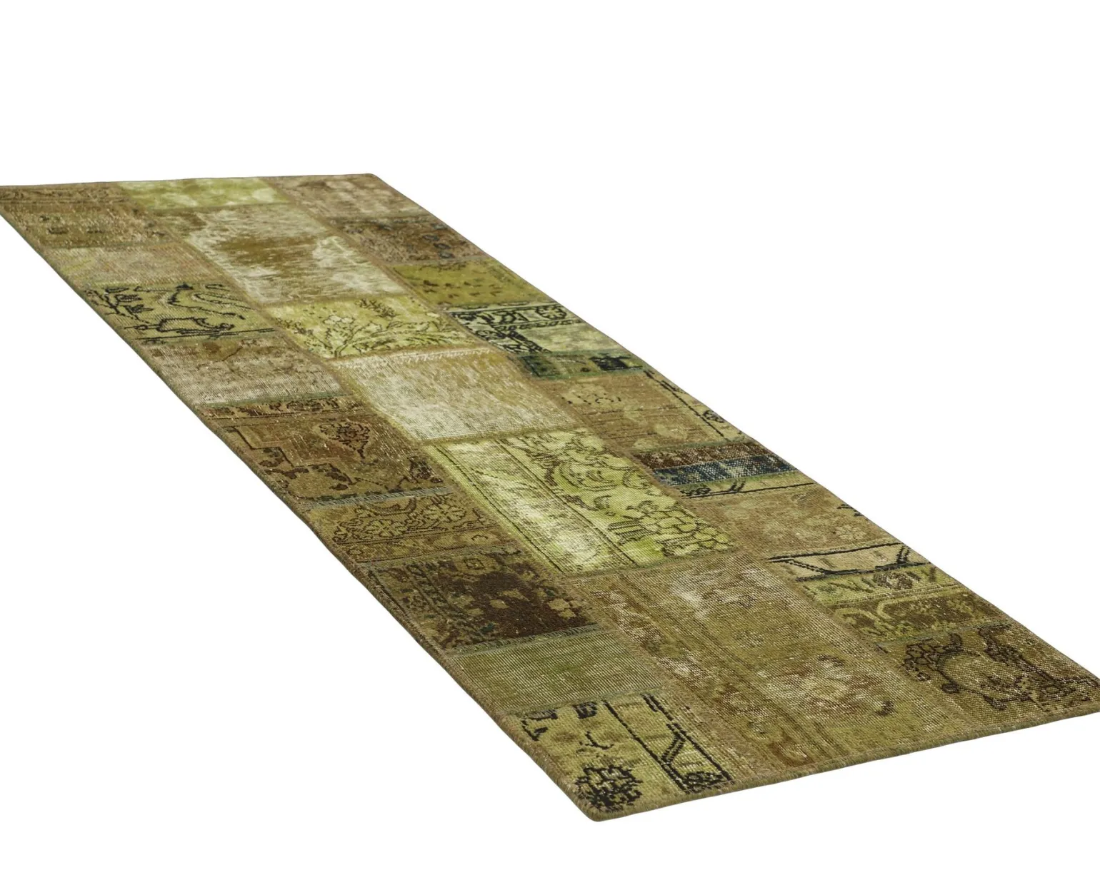 Vintage Patchwork orientalisk matta 75 x 203 cm