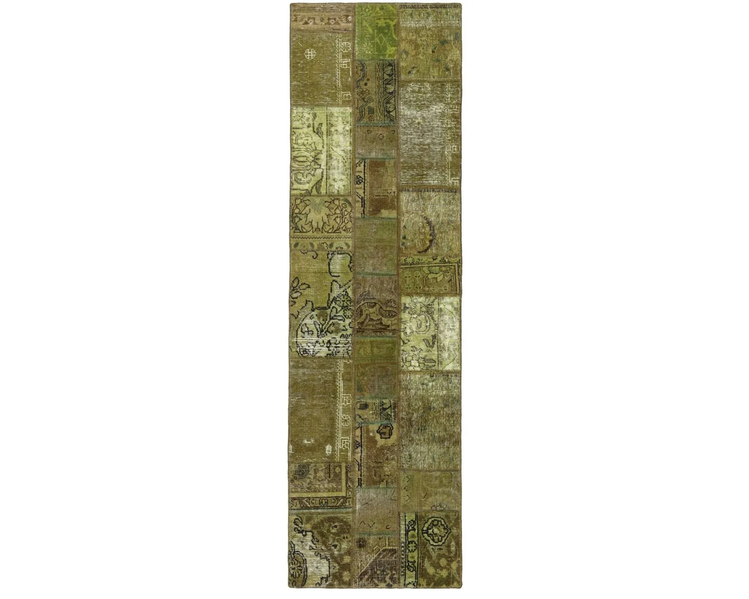 Vintage Patchwork orientalisk matta 75 x 258 cm