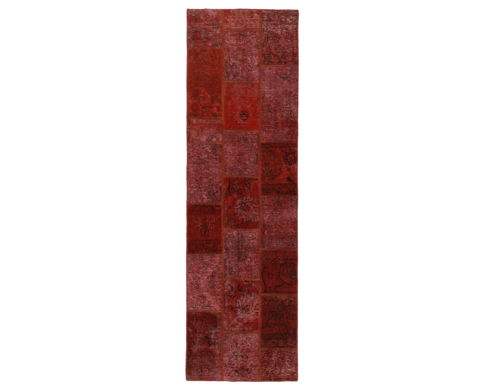 Vintage Patchwork orientalisk matta 75 x 253 cm