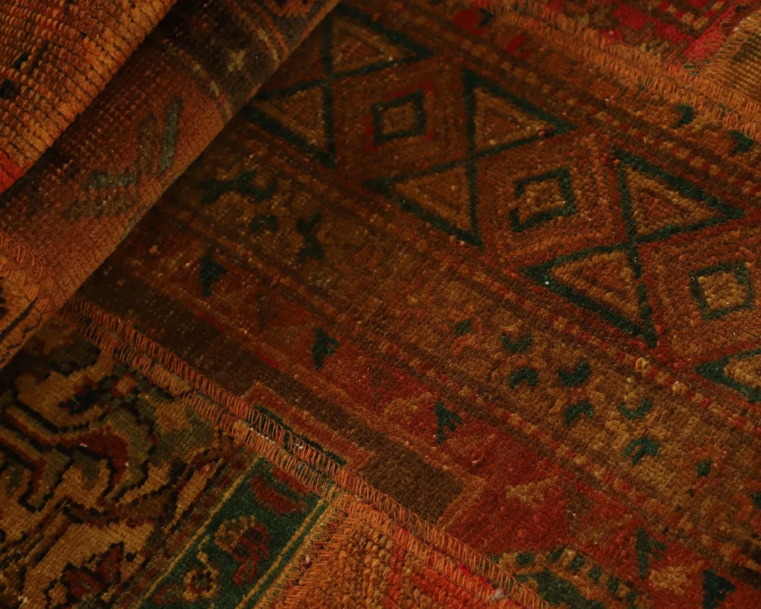 Vintage Patchwork orientalisk matta 84 x 308 cm
