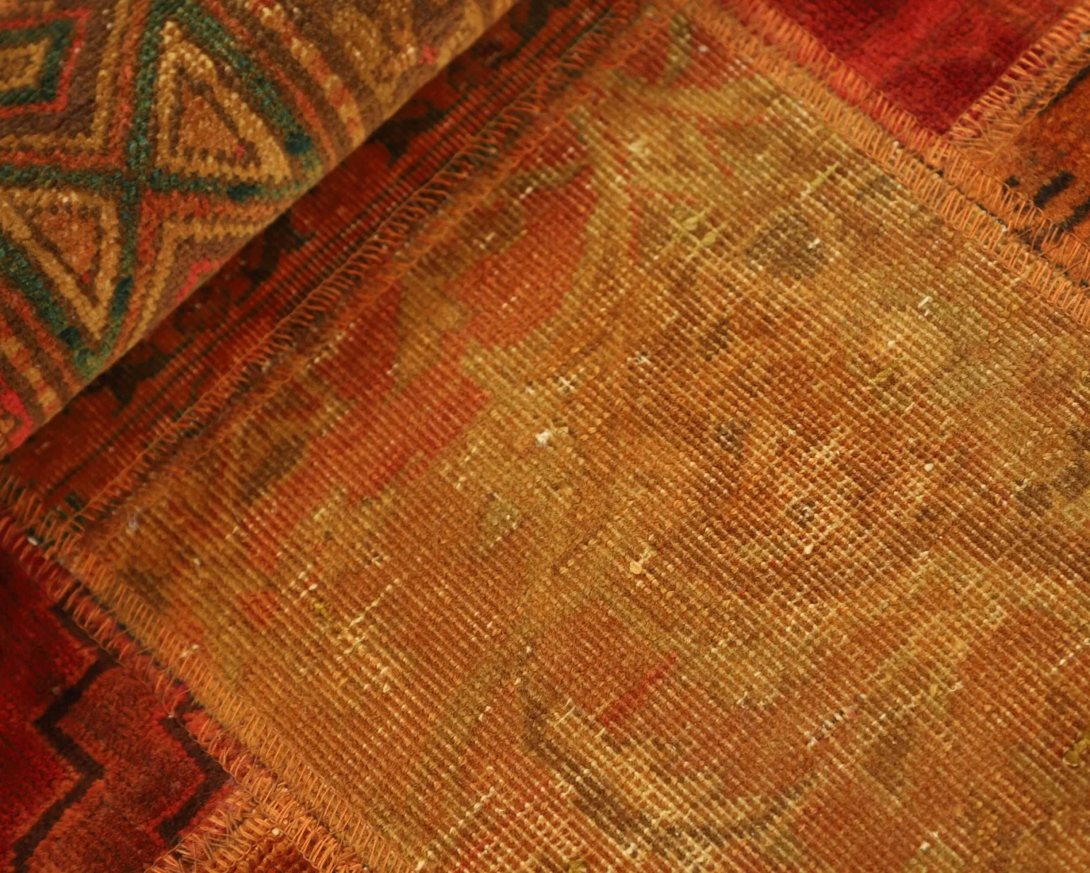 Vintage Patchwork orientalisk matta 75 x 155 cm