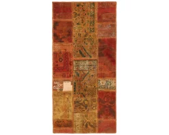 Vintage Patchwork orientalisk matta 73 x 152 cm
