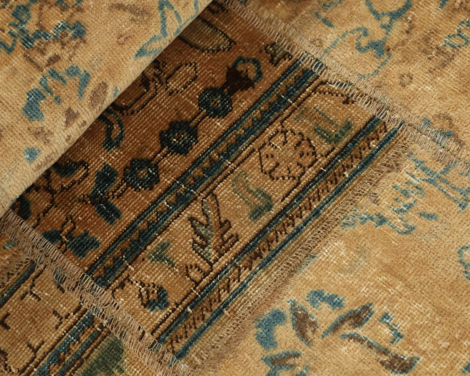 Vintage Patchwork orientalisk matta 74 x 153 cm