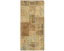 Vintage Patchwork orientalisk matta 73 x 155 cm