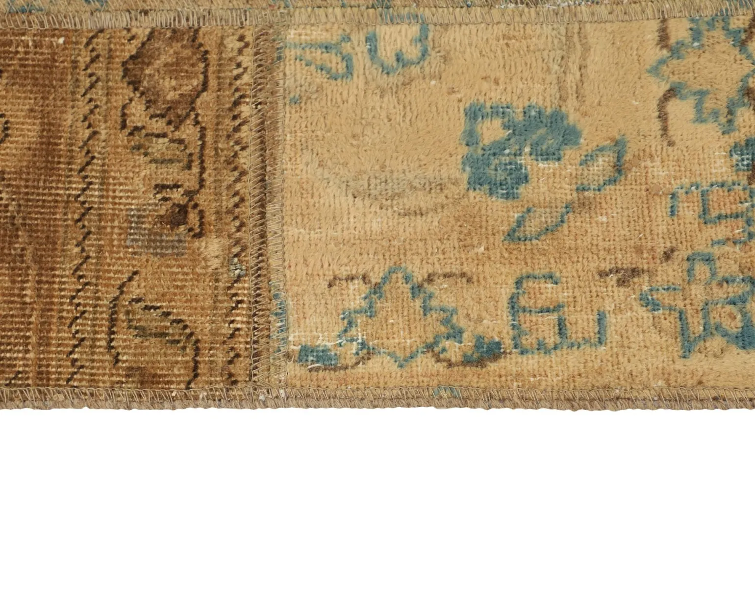 Vintage Patchwork orientalisk matta 75 x 156 cm