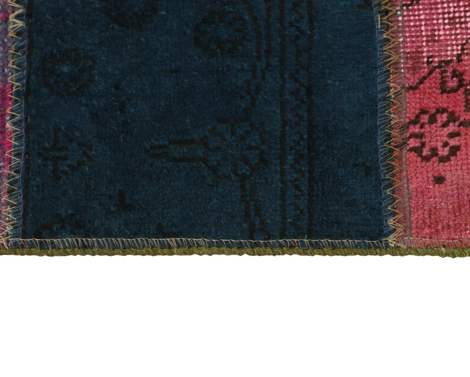 Vintage Patchwork orientalisk matta 75 x 151 cm
