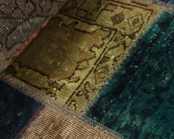 Vintage Patchwork orientalisk matta 76 x 156 cm