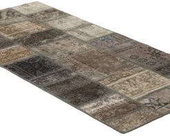 Vintage Patchwork orientalisk matta 76 x 156 cm