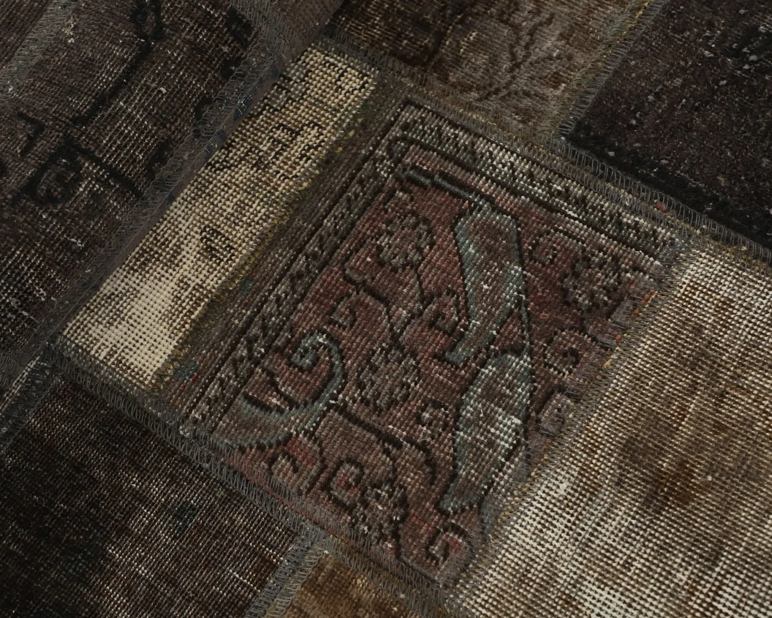 Vintage Patchwork orientalisk matta 75 x 156 cm
