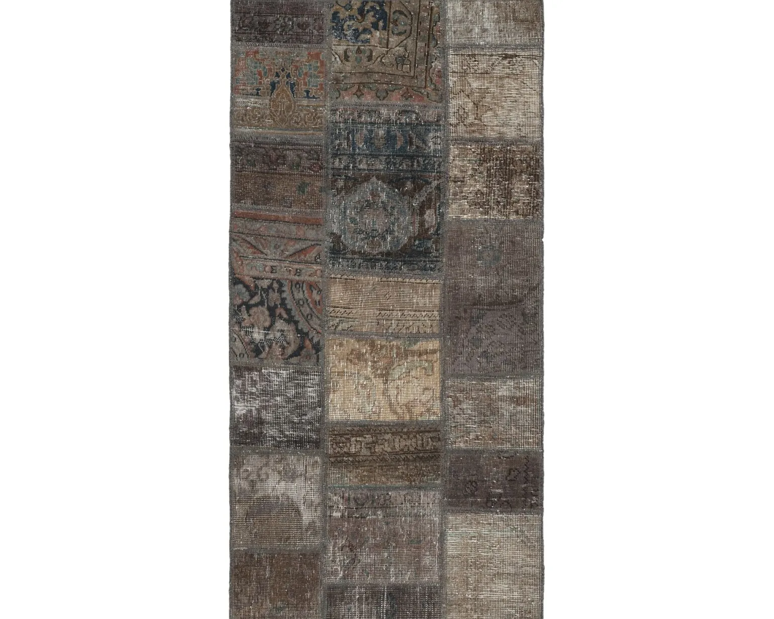 Vintage Patchwork orientalisk matta 75 x 155 cm