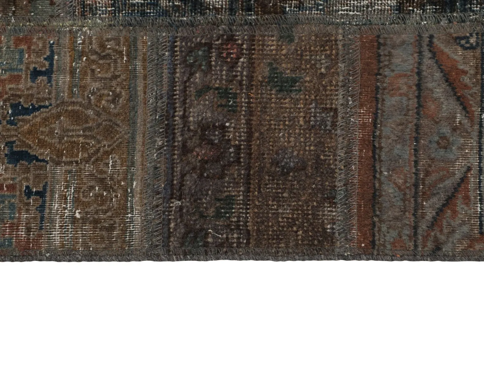 Vintage Patchwork orientalisk matta 75 x 155 cm