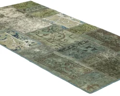 Vintage Patchwork orientalisk matta 75 x 154 cm