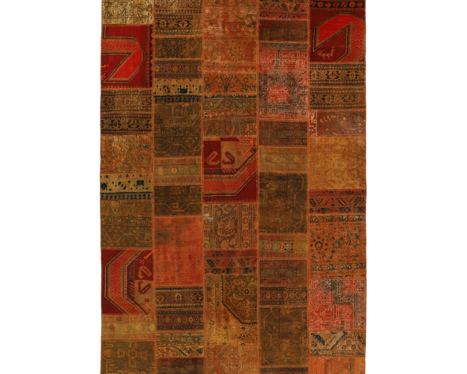 Vintage Patchwork orientalisk matta 205 x 304 cm