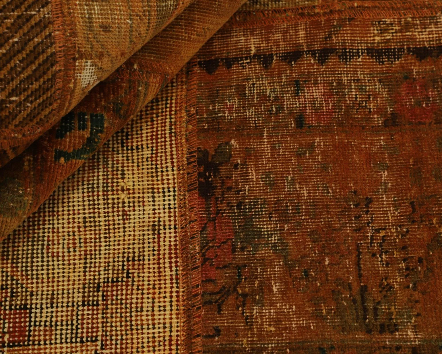 Vintage Patchwork orientalisk matta 205 x 307 cm