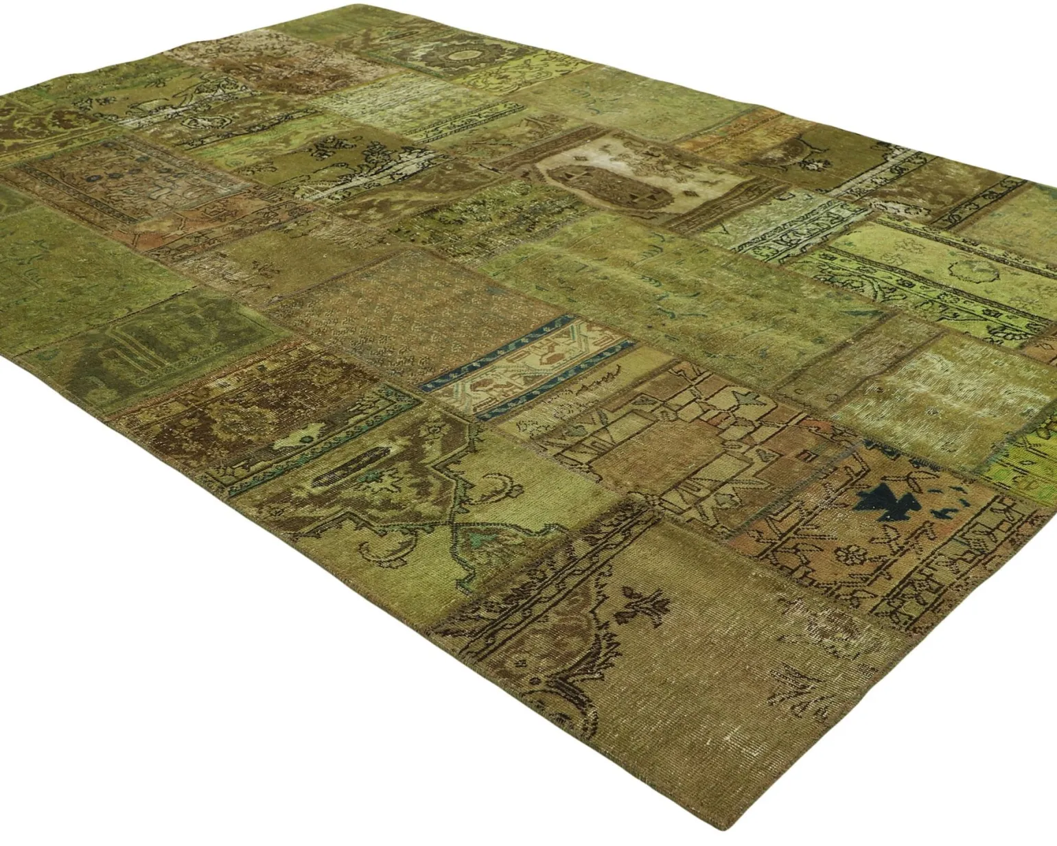Vintage Patchwork orientalisk matta 207 x 309 cm