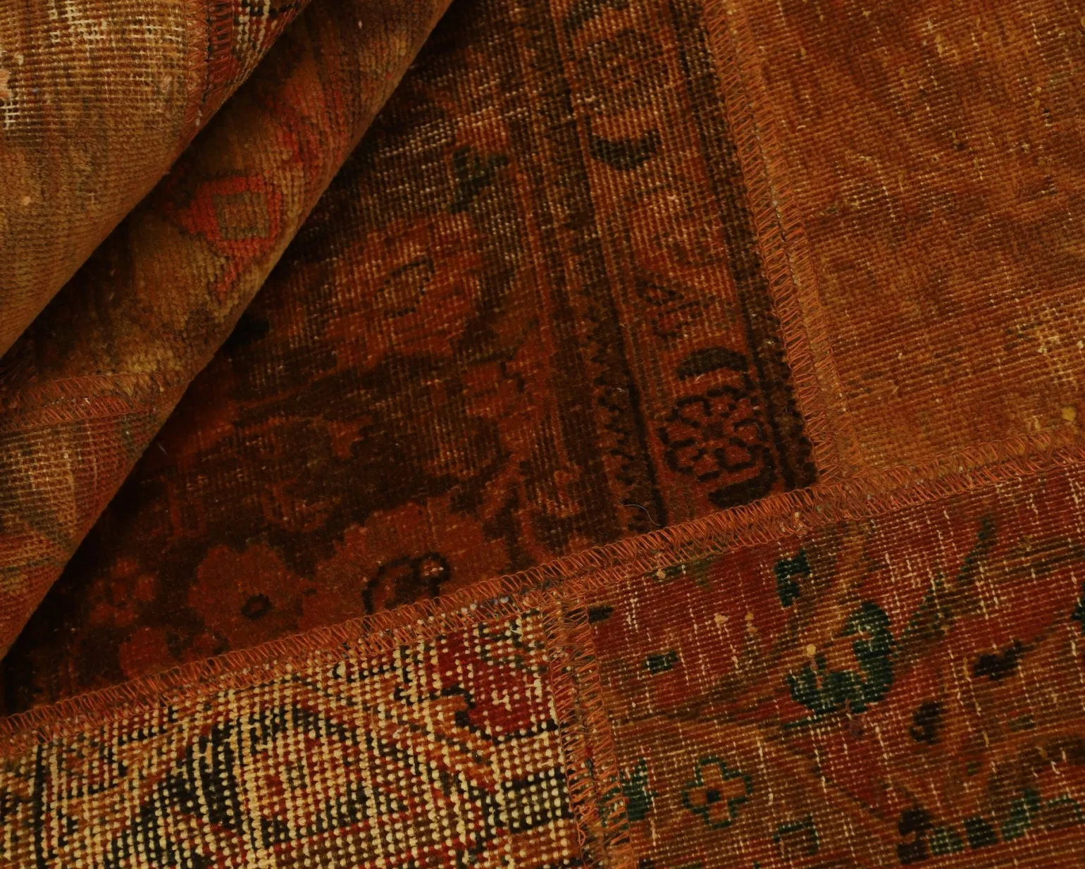 Vintage Patchwork orientalisk matta 250 x 358 cm