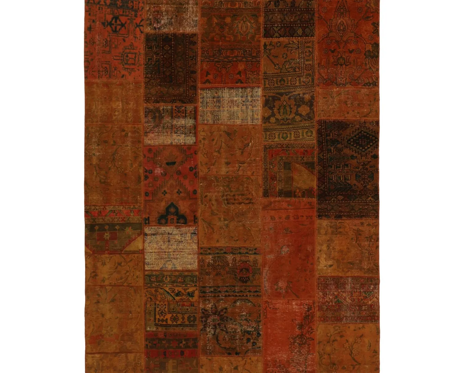 Vintage Patchwork orientalisk matta 204 x 254 cm