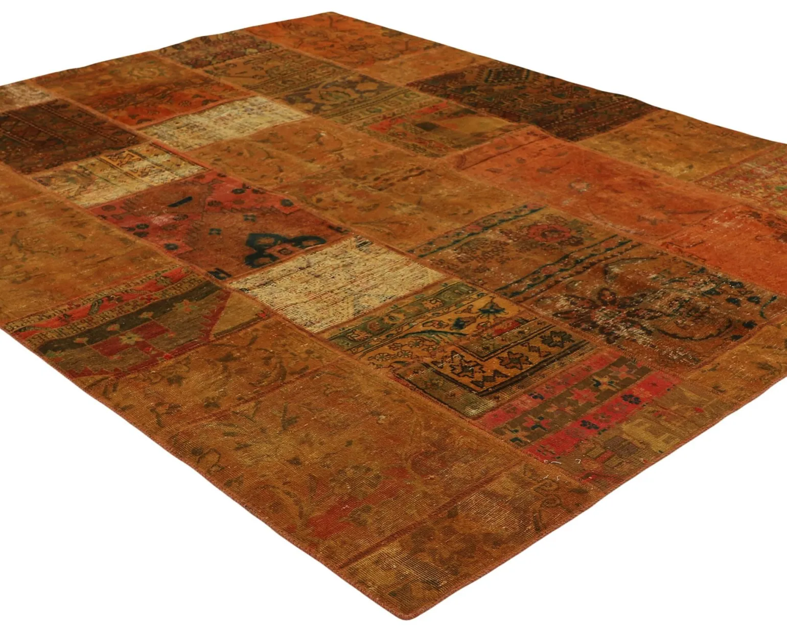Vintage Patchwork orientalisk matta 204 x 254 cm