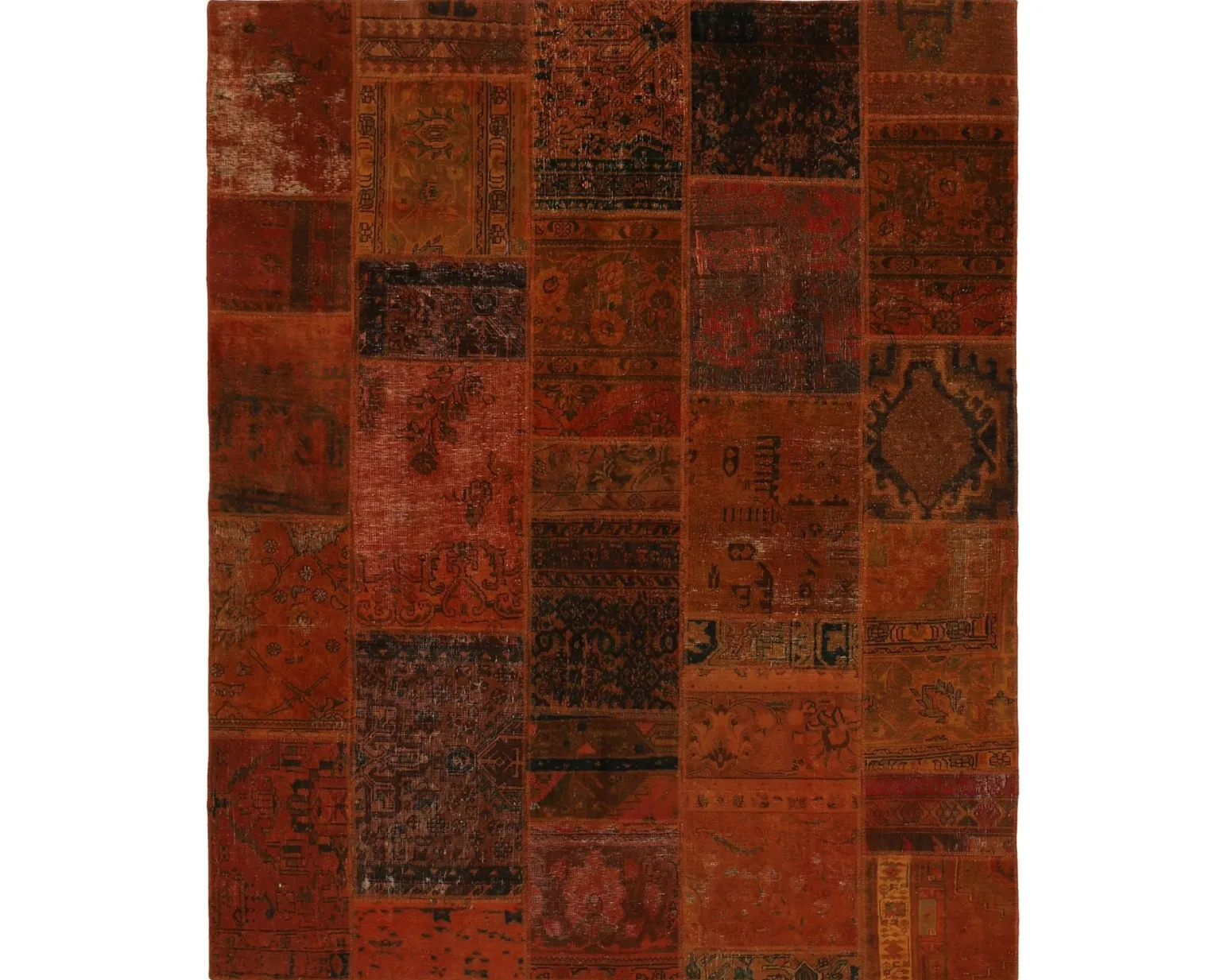 Vintage Patchwork orientalisk matta 203 x 248 cm