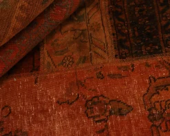 Vintage Patchwork orientalisk matta 203 x 248 cm