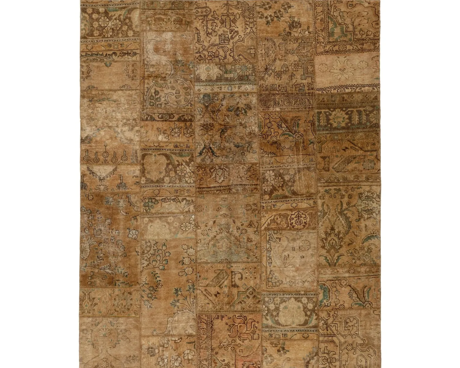Vintage Patchwork orientalisk matta 208 x 257 cm
